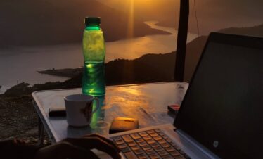 Tehri lake sunrise image
