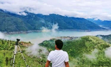 tehri lake in monsoon