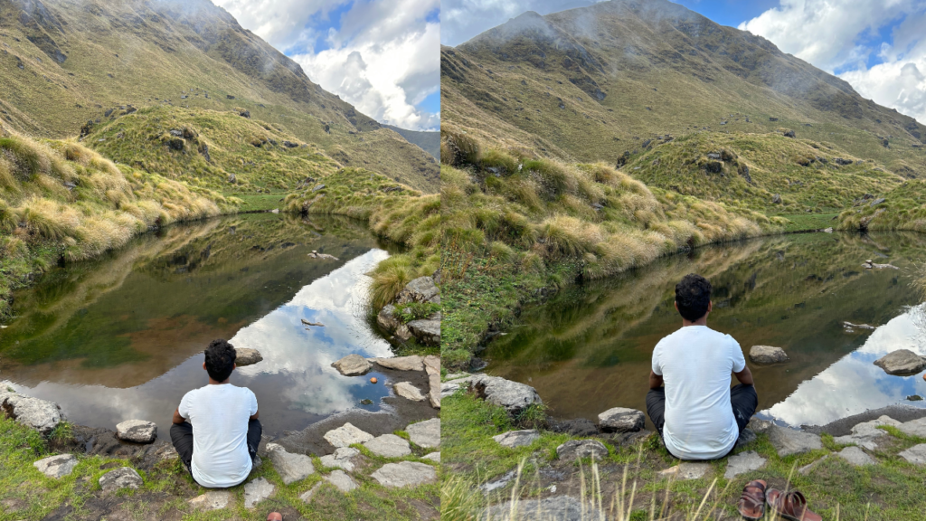 Saraswati kund in rudanath temple image
